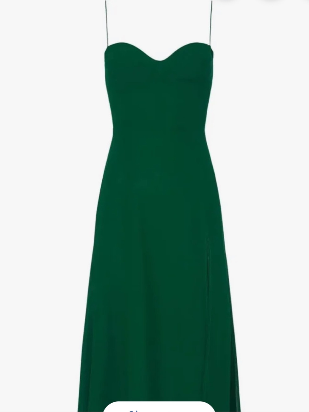 Reformation Emerald Green Juliette Dress NWT